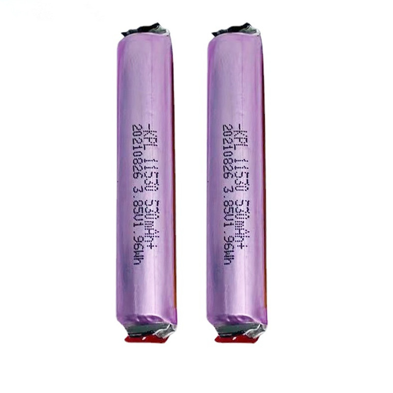 Cylinder Lithium Polymer Akkus Liter - 13300 3.7V 400mAh 1.48Wh ohne Schutzschaltung, mit Drähten 30mm